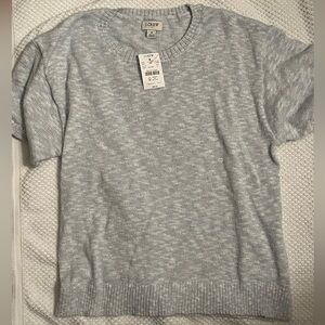 J. Crew small blue Short-sleeve relaxed beach sweater